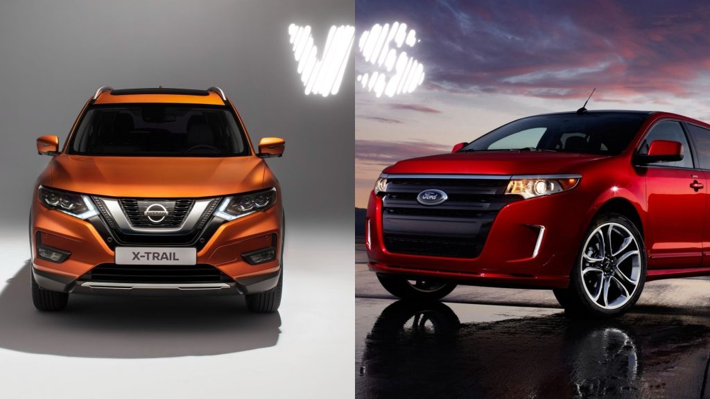 nissan x trail vs ford edge