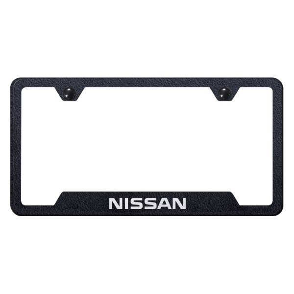 Upgrade Your Ride with the Autogold® License Plate Frame Featuring Laser Etched Nissan Logo - Image 3