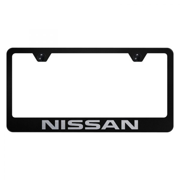 Upgrade Your Ride with the Autogold® License Plate Frame Featuring Laser Etched Nissan Logo - Image 5
