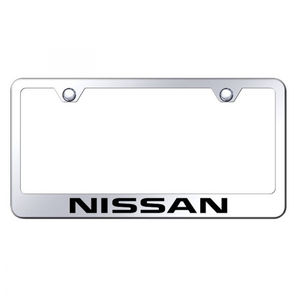 Upgrade Your Ride with the Autogold® License Plate Frame Featuring Laser Etched Nissan Logo - Image 6