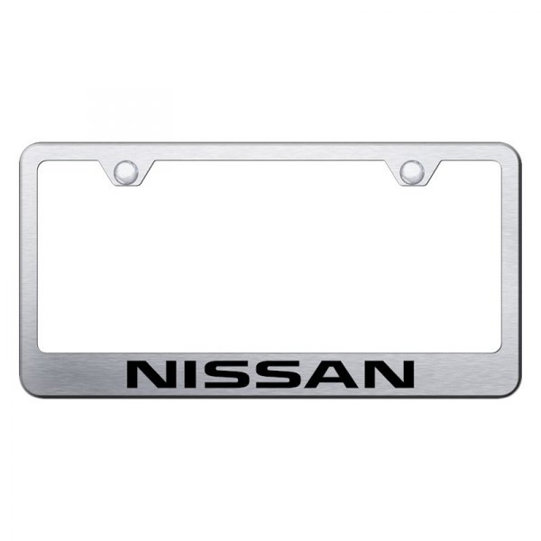 Upgrade Your Ride with the Autogold® License Plate Frame Featuring Laser Etched Nissan Logo - Image 8